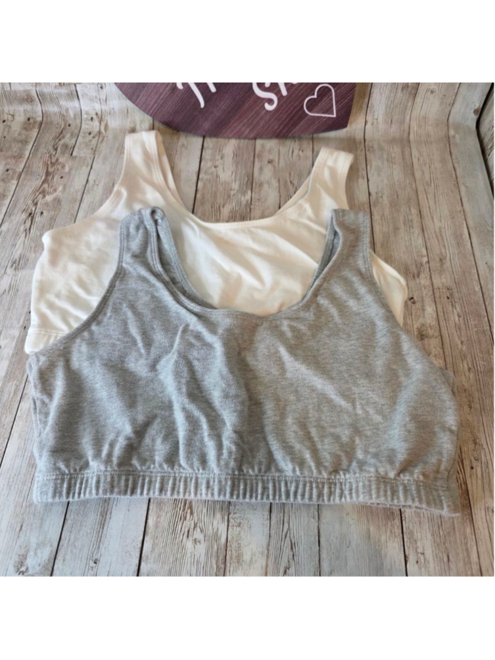Women's Fruit of the Loom Sports Bras 38B Gray and White